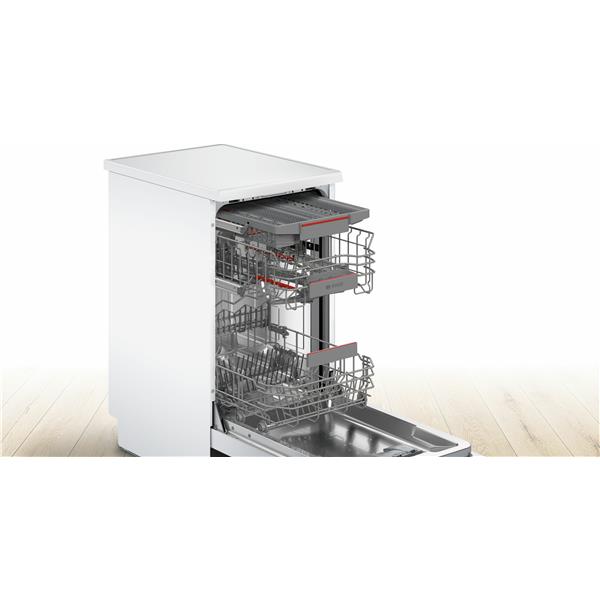 Lavastoviglie Bosch SPS4EMI24E da libera installazione Serie 4 45 cm Acciaio spazzolato anti-impronta HOMEC