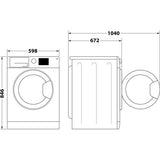 Asciugatrice Hotpoint HPT94DBBSIT 9KG PETHAIR Pompa di Calore Nera Inveterter