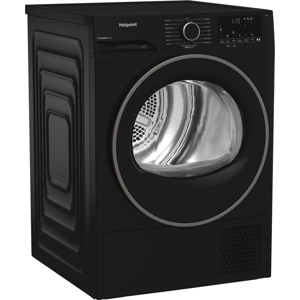 Asciugatrice Hotpoint HPT94DBBSIT 9KG PETHAIR Pompa di Calore Nera Inveterter