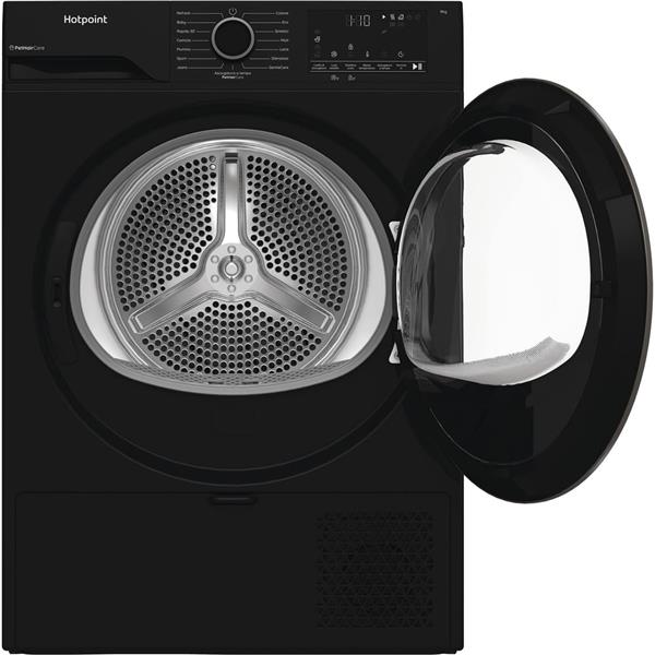 Asciugatrice Hotpoint HPT94DBBSIT 9KG PETHAIR Pompa di Calore Nera Inveterter