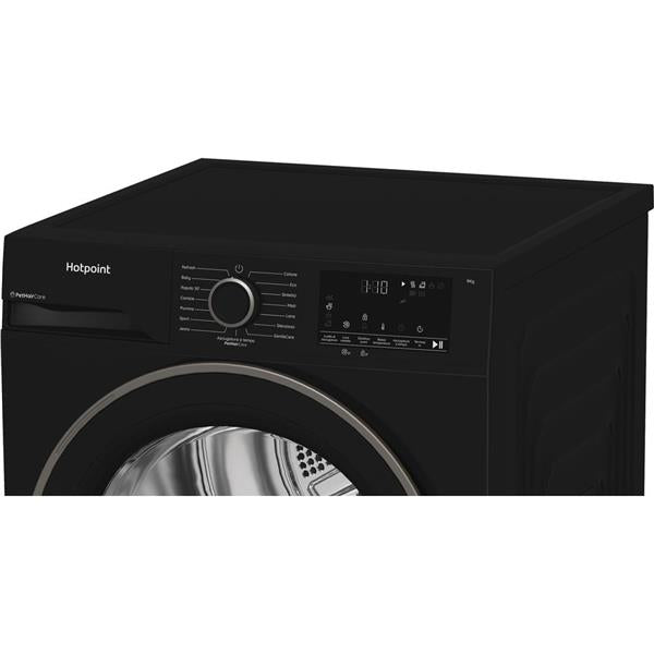 Asciugatrice Hotpoint HPT94DBBSIT 9KG PETHAIR Pompa di Calore Nera Inveterter