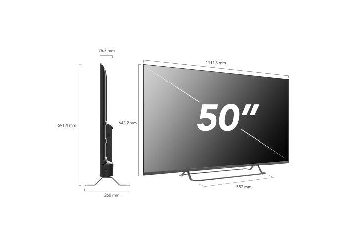 TV Smart Tech 50QG02V Google TV 50" 4K QLED Dolby Audio