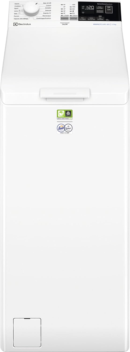 Lavatrice Electrolux EW6T437A carica dall'alto Classe A 1300 giri 7 kg SensiCare