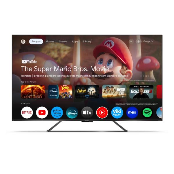 TV Sharp 65GR8265E 65" UHD 4K QLED HDR AI Frameless Google