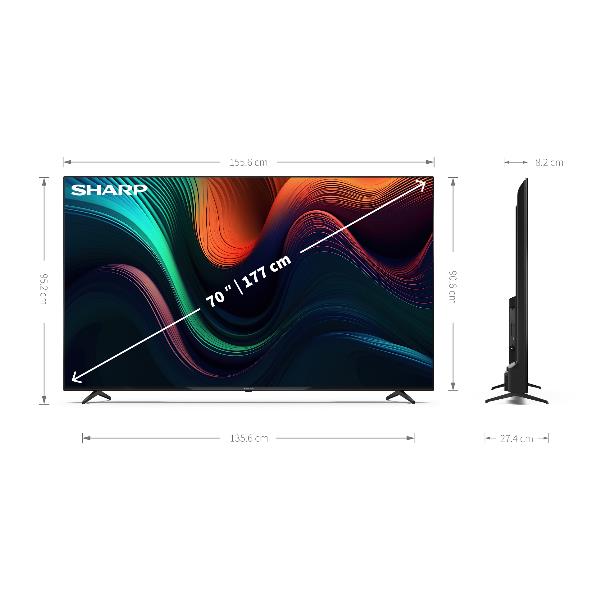 TV Sharp 70GL4760E Google TV 70" 4K Ultra HD