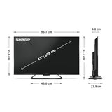 43 HR7 UHD 4K GOOGLE TV QLED 144HZ