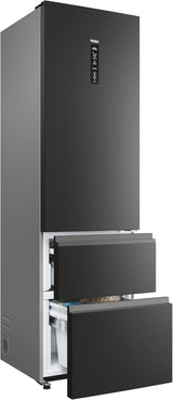 Frigorifero Haier HTW5620DNPT Total No Frost Colore Nero Porta Francese Classe D