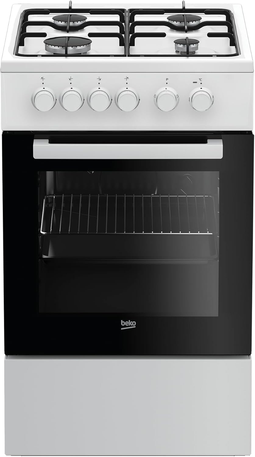 Cucina Beko FSS52020DW Forno Elettrico Statico 4 Fuochi Gas 50X60 Colore Bianco Classe A