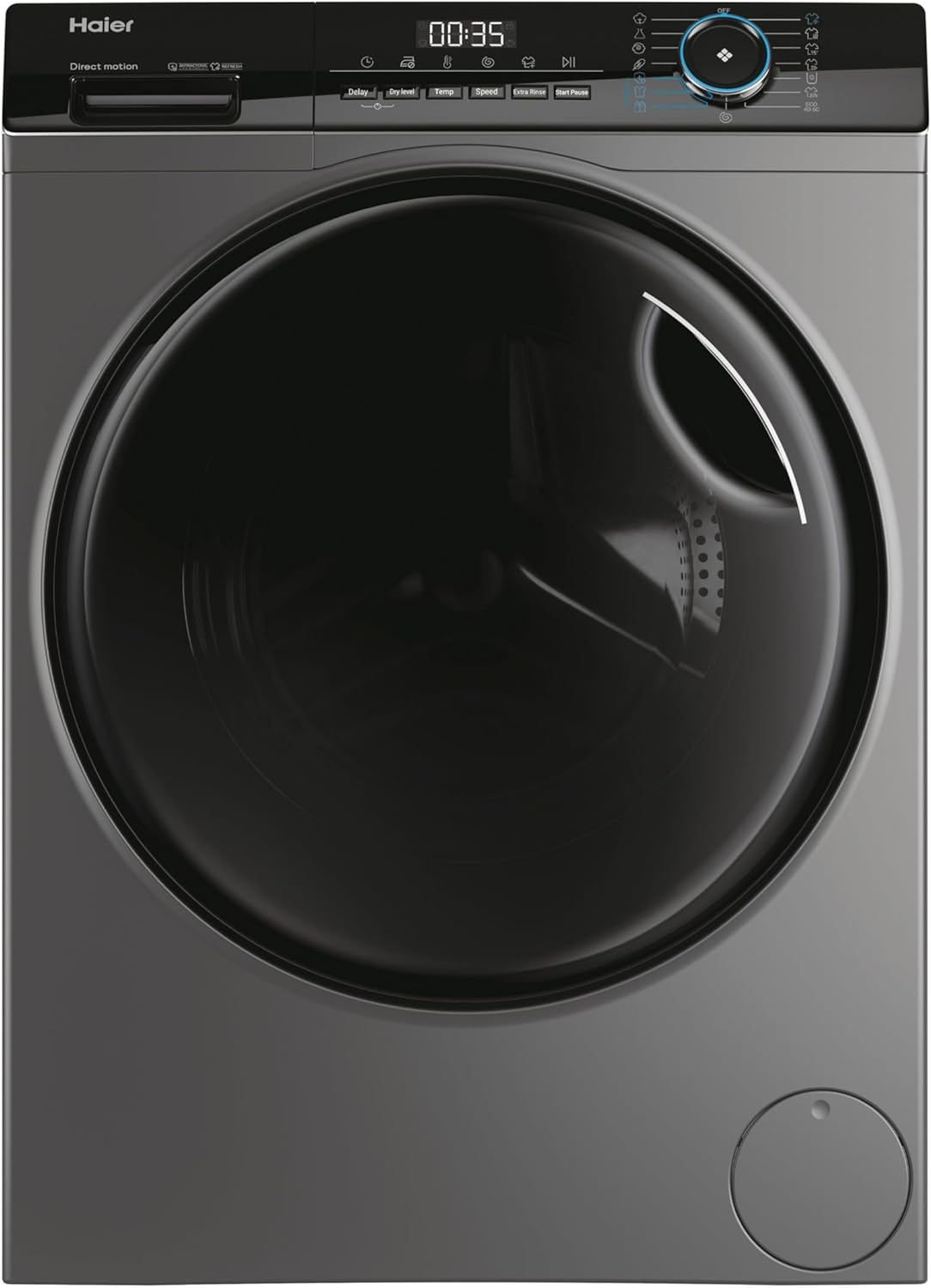 Lavasciuga Haier HWD80-B14939S8 I-Pro Serie 3 8+5 KG 1400 giri Antracite Classe A Classe D