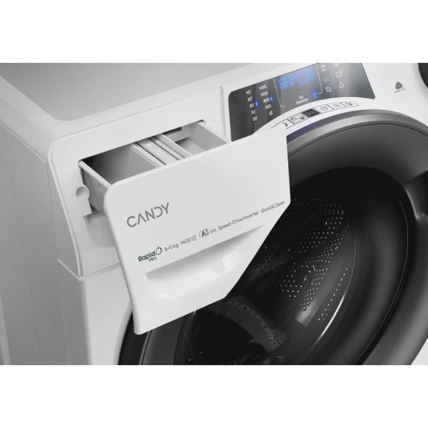 Lavasciuga Candy RapidÓ PRO RPW4856BWMR9/1-S 8 Kg Carica Frontale Bianco Classe ciclo combinato D