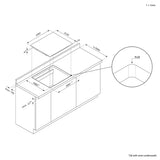 Piano cottura Gas Idea CHW6BRWW 4 zone Bianco