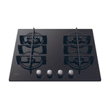 Piano cottura Candy CVG6B  Gas su vetro Moderna Gas on Glass 4 zone Nero Vetro temperato
