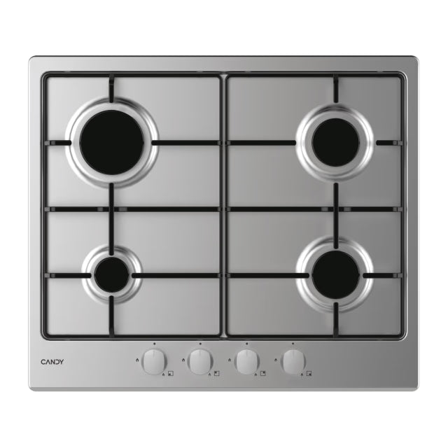 Piano Cottura A Gas Candy CDOY6GRX 4 fuochi Acciaio Inox
