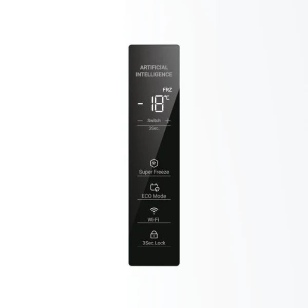 Congelatore verticale Haier Up 60 Series 3 H4F226WEH1 226 L Total No Frost 4 cassetti Control Vision Classe E Bianco