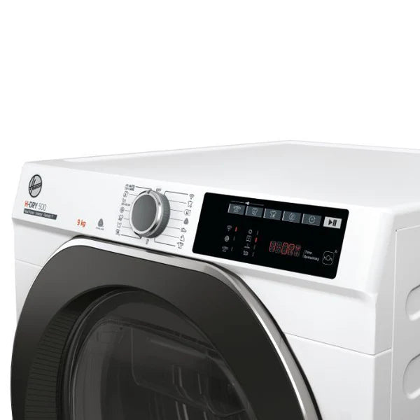 Asciugatrice Hoover H-DRY 500 NDE H9A3TCBEXS-S 9 kg a Pompa di Calore Inverter con Wi-Fi