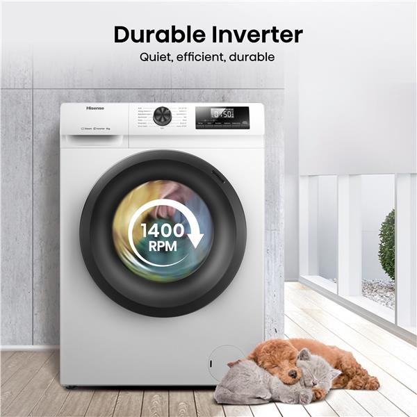 Lavatrice Hisense WF1Q8041BW Carica Frontale 8kg Classe A 1400Giri