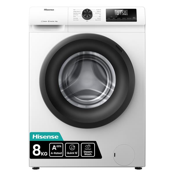 Lavatrice Hisense WF1Q8041BW Carica Frontale 8kg Classe A 1400Giri