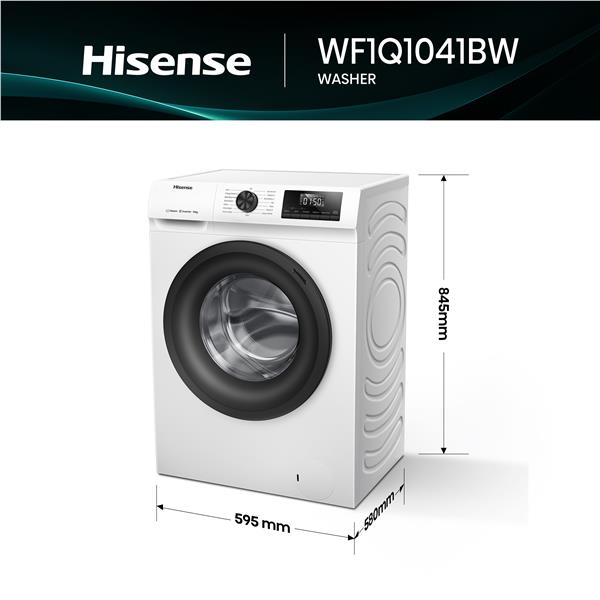 Lavatrice Hisense WF1Q1041BW 10 kg Classe A Carica Frontale Motore Inverter