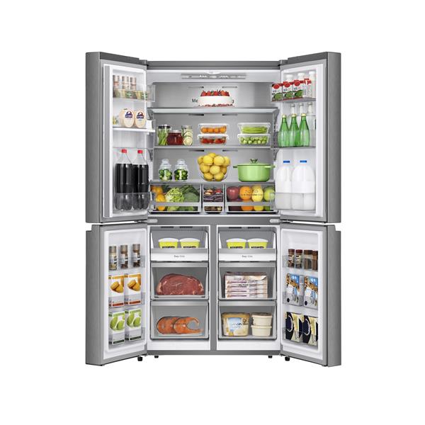 Frigorifero Hisense RQ758N4SWSE Quattro Porte Classe E Inox Libera Installazione Total No Frost