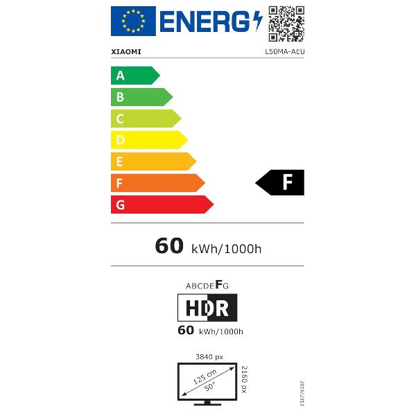 TV Xiaomi ELA5489EU Smart TV 50" Ultra HD 4K