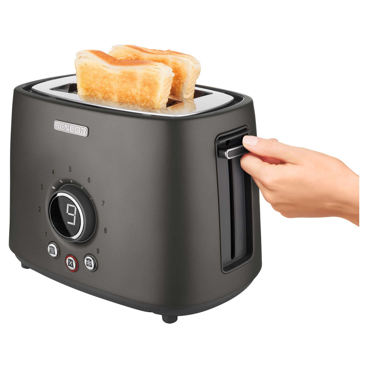 Tostapane Sencor STS_6058BK 2 fette 1000W Colore Nero