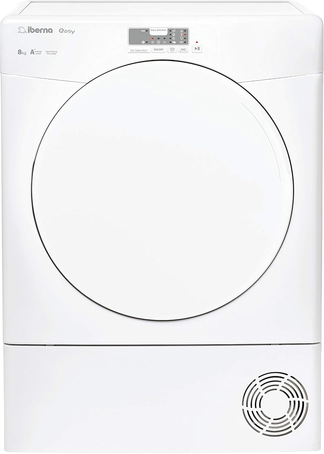 Asciugatrice Iberna IEYE H8A1L-S Pompa di Calore 8kg Classe F Bianca