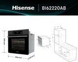 Forno Hisense BI62220AB Elettrico Da Incasso Classe A 61L Nero