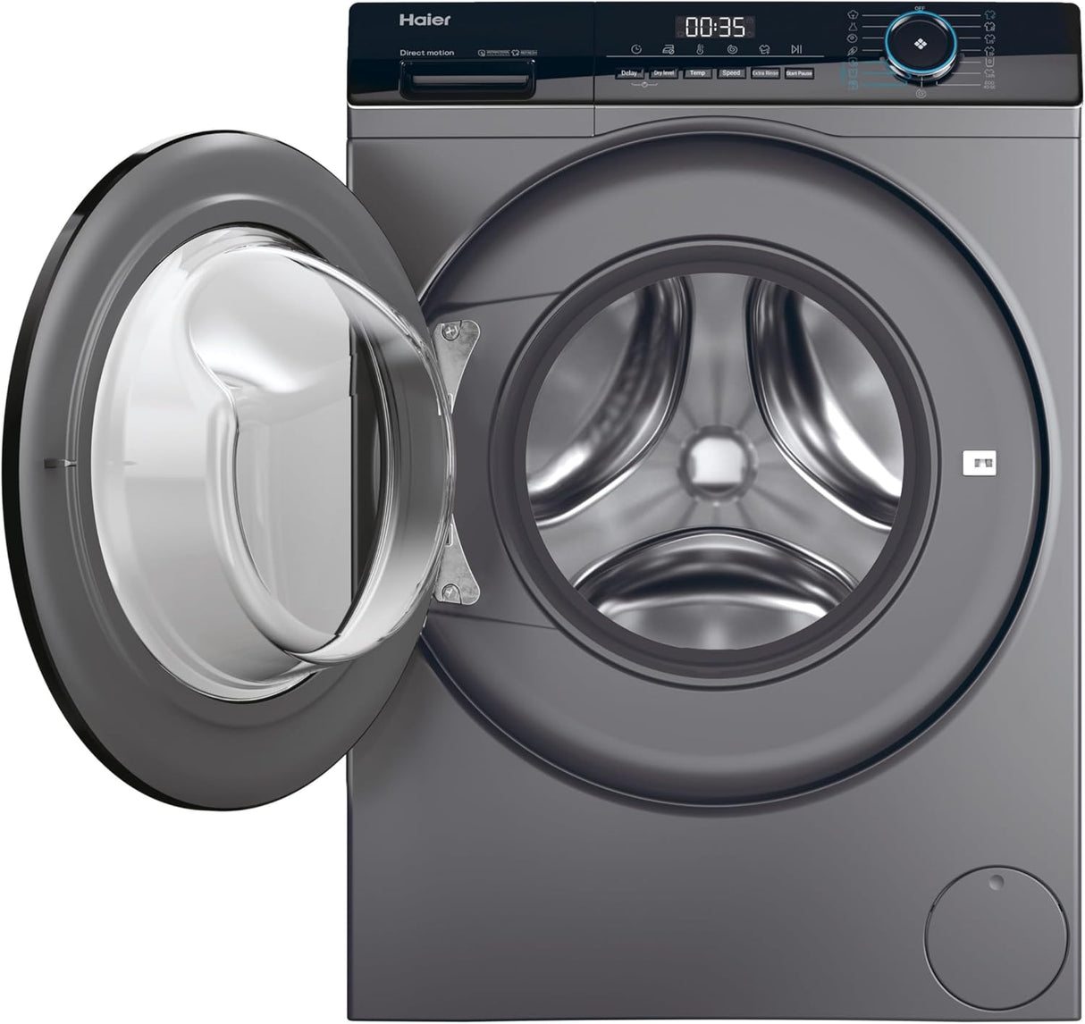 Lavasciuga Haier HWD80-B14939S8 I-Pro Serie 3 8+5 KG 1400 giri Antracite Classe A Classe D