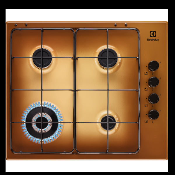 Piano Cottura Electrolux EGS6414T Gas 4 Fuochi Colore Terra di Francia 60 Cm