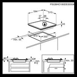 Piano Cottura Electrolux EGS6414T Gas 4 Fuochi Colore Terra di Francia 60 Cm