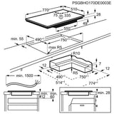 Piano Cottura Induzione Aeg IKB84443IB 80Cm
