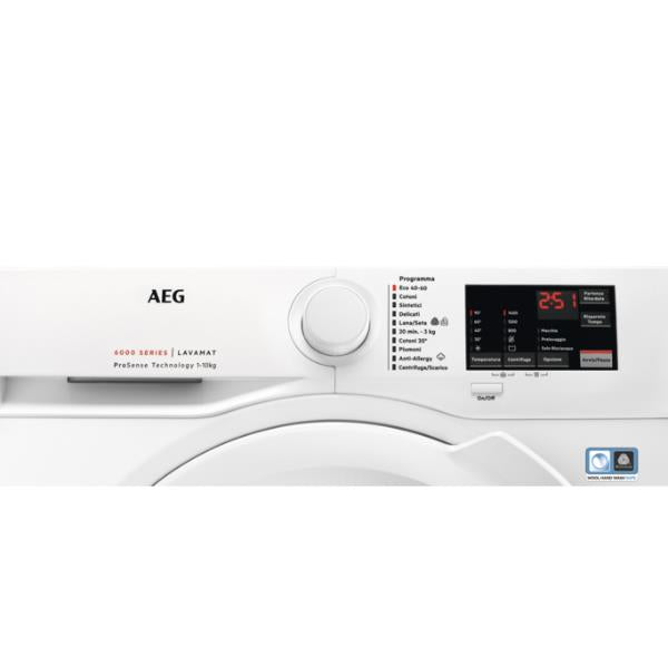 Lavatrice AEG L6FBI145 Carica Frontale 10KG Classe A 1400 Giri Motore Inverter