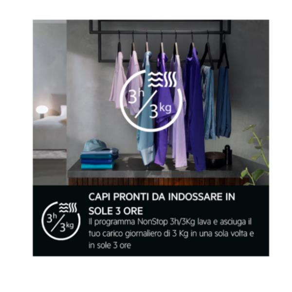 Lavasciuga AEG LWR9E964MB Classe D/B 9/6KG Serie 9000 AbsoluteCare
