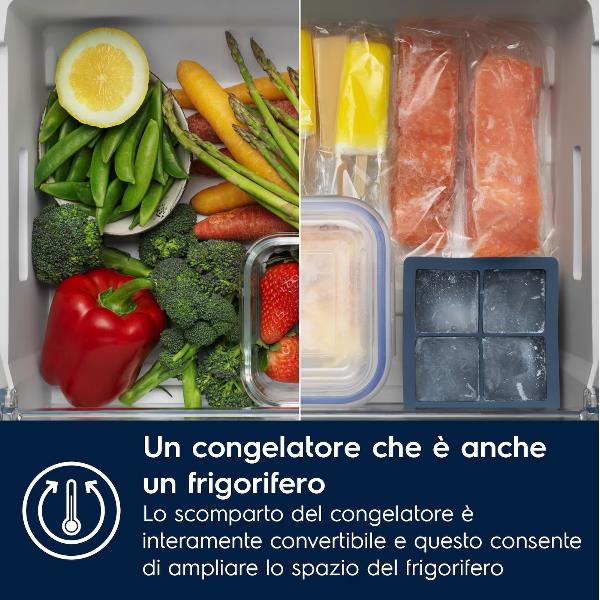 Frigorifero Electrolux ENP7MD19S Combinato Incasso 188cm Total Nofrost Classe D