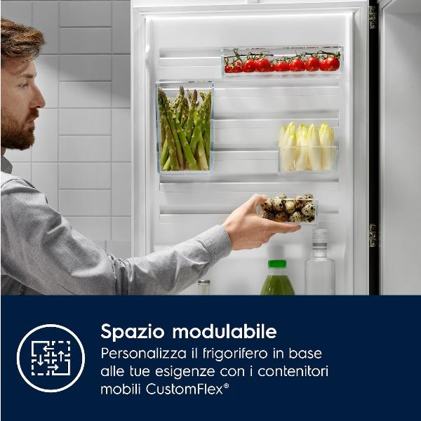 Frigorifero Electrolux ENT6ME19S Combinato Incasso Classe E 188CM
