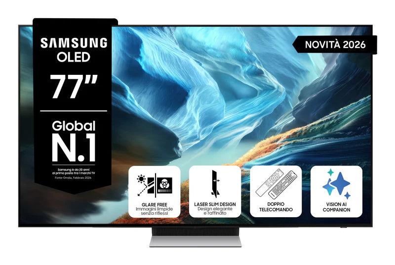 Samsung OLED AI TV QE77S90HATXZT 77" 4K Ultra HD OLED Glare Free Motion Xcelerator 165Hz Classe E