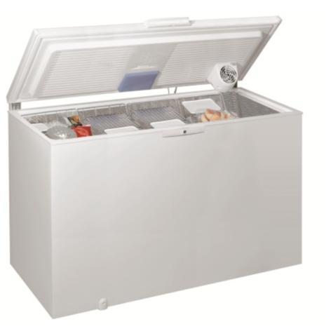 Congelatore Whirlpool WHE39392T Orizzontale Classe E 390L Turbo Freeze Bianco