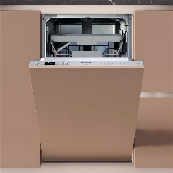 Lavastoviglie Hotpoint Ariston HSIC3M27CS da incasso, Slim 45 cm 10 Coperti Argento Classe E