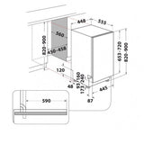 Lavastoviglie da Incasso Indesit IN2IKE107 45 cm Slim 10 Coperti Classe E Push&Go