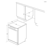 Lavastoviglie Candy CF 3E9E0X Libera installazione Classe E 13 Coperti Inox