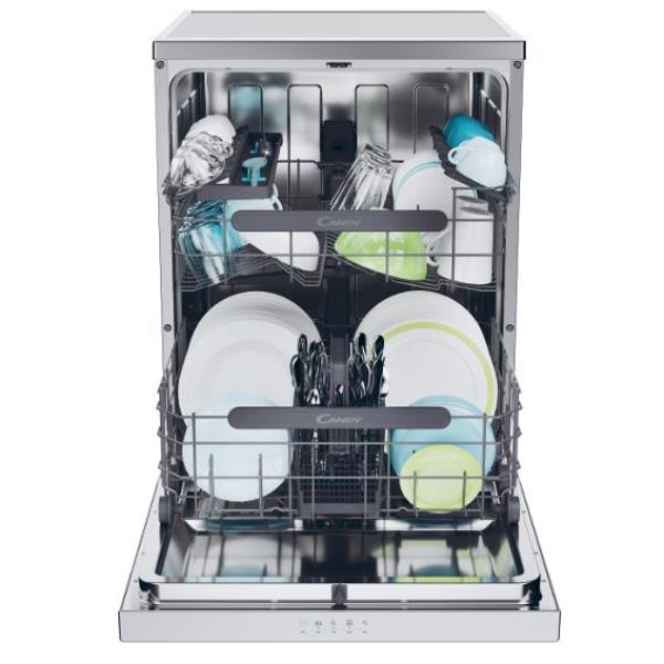 Lavastoviglie Candy CF 4E7L0X Libera installazione Classe E 14 coperti Inox