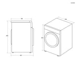 Asciugatrice Hoover HLE H8A2DE-S Libera installazione 8Kg Classe E Pompa Di Calore