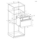 Microonde Candy CA4MWNBB6N Da incasso Combinato 44L Inox/Nero