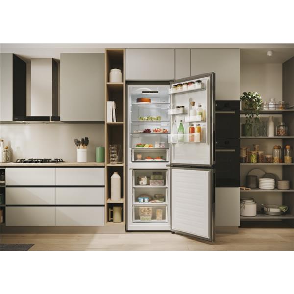 Frigorifero Candy CNCQ2T618EX Combinato Classe E Nofrost 185cm