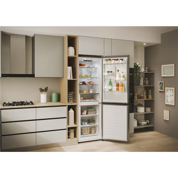 Frigorifero Candy CNCQ2T618EX Combinato Classe E Nofrost 185cm