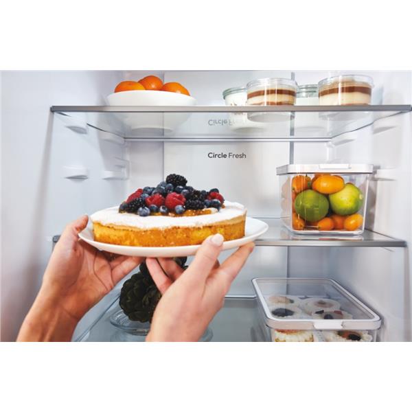 Frigorifero Candy CNCQ2T618EX Combinato Classe E Nofrost 185cm