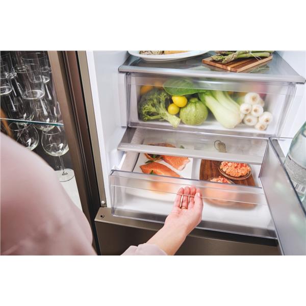 Frigorifero Candy CNCQ2T620EX Combinato Classe E Inox 2Metri