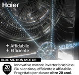 Lavatrice Haier HW80 BP14939 S I Pro Serie 3 8 Kg 1400 giri Classe A Libera Installazione Bianca
