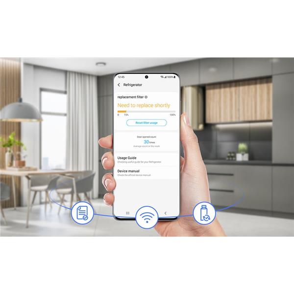 Frigorifero Samsung RT38CB6624C1ES Doppia porta Bianco BESPOKE Classe E