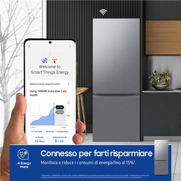 Frigorifero Samsung RB50DG602ES9EF Combinato 75cm Classe E